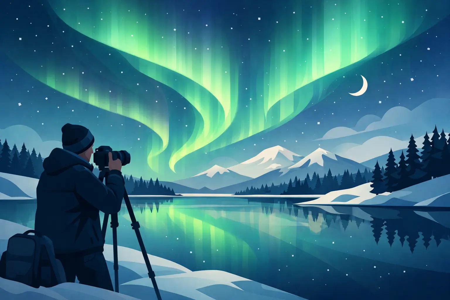 Come fotografare aurora boreale Islanda cielo verde luci del nord