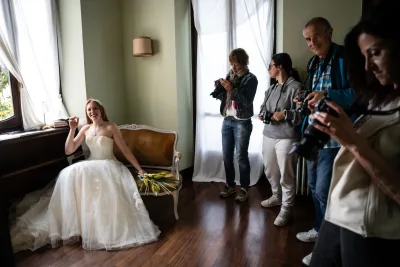 Foto di gruppo a fine giornata workshop wedding