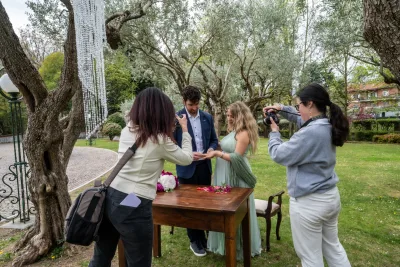 Scatto all'interno della villa durante il workshop