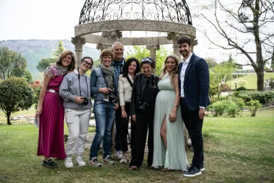 Partecipante scatta in modalità reportage
