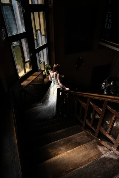 Ritratto sposa in luce naturale