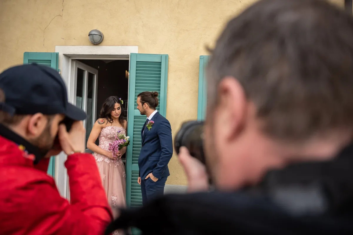 Workshop wedding photography backstage con Elisabetta Rosso durante le riprese